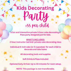 Kids Party Cake & Sip