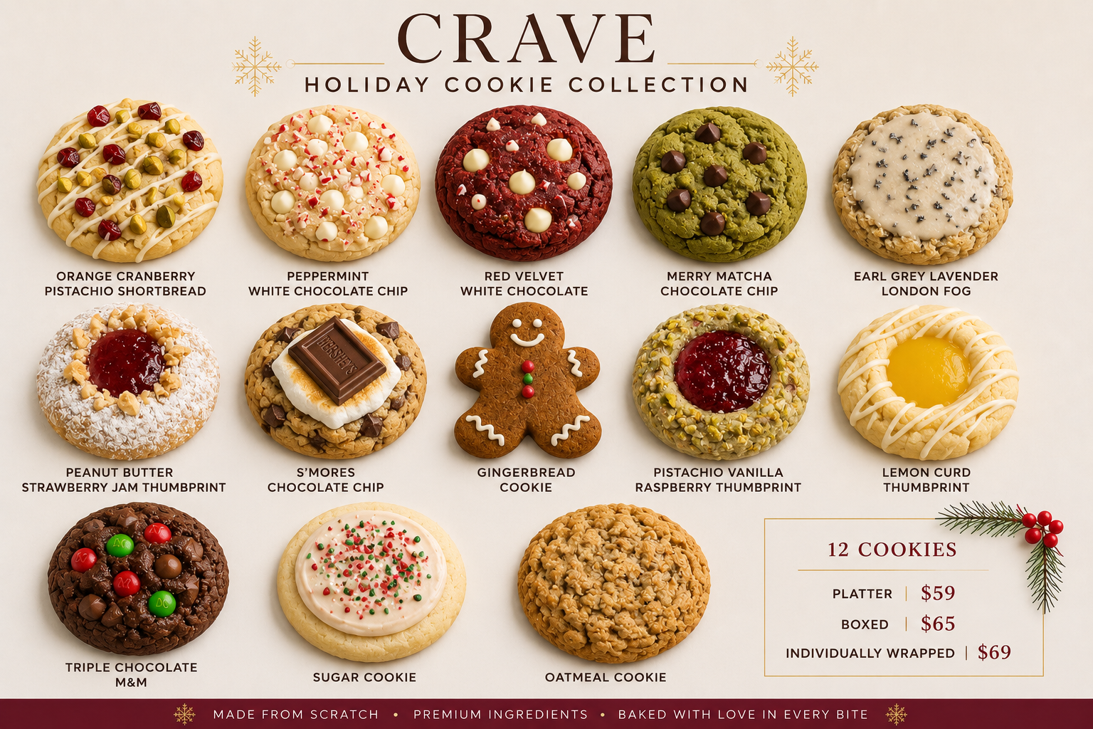 Crave Holiday Cookie Collection