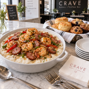 Low Country Shrimp and Grits Group-Meeting