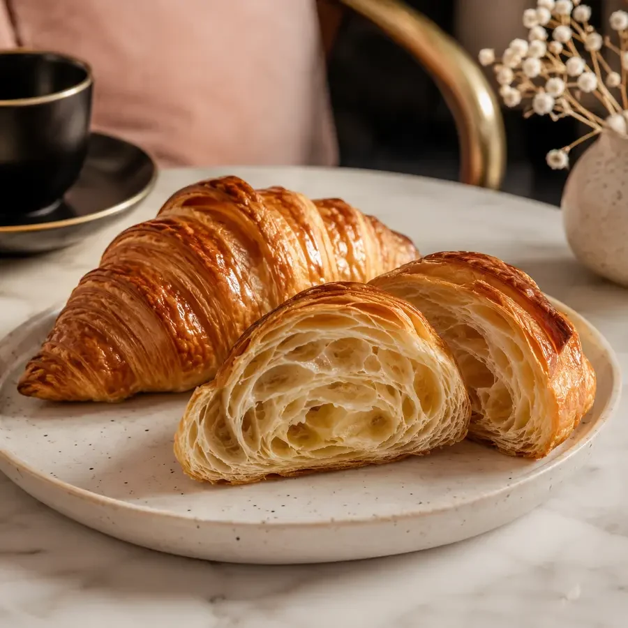 Crave artisan butter croissant with delicate laminated layers