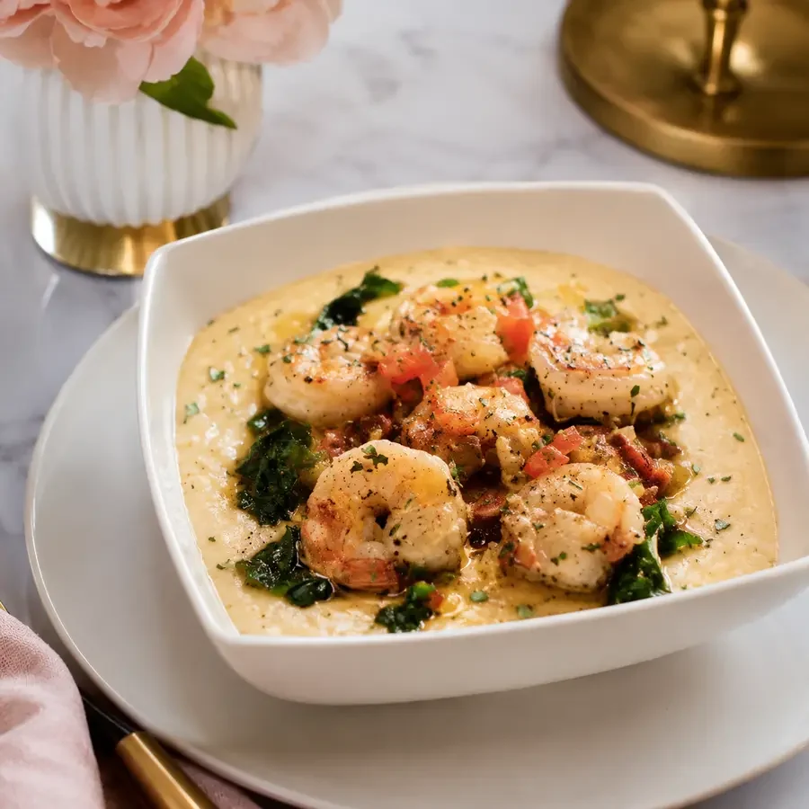 Crave Southern shrimp and creamy stone-ground grits